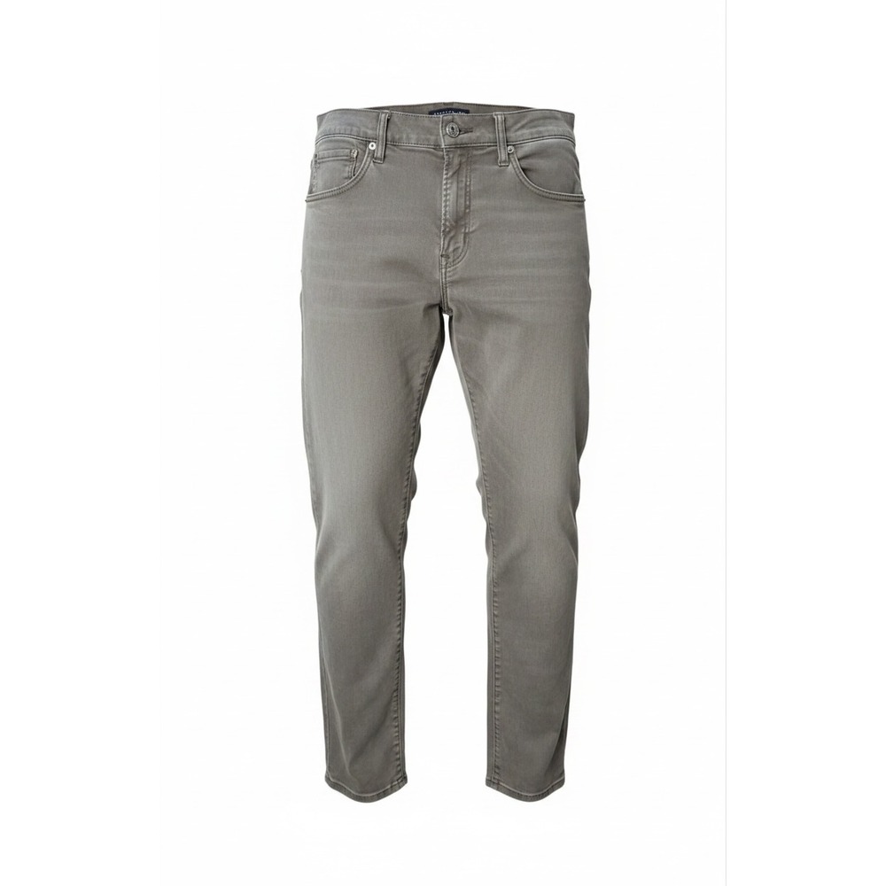 Lucky Brand 121 Slim Straight Jeans Mens 34x32 Gray Olive Drab Stretch Pants
